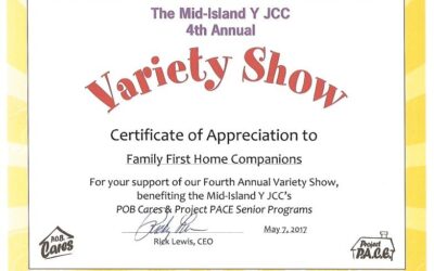 Family First Home Companions Sponsored the 4th Annual Mid-Island Y JCC Variety Show