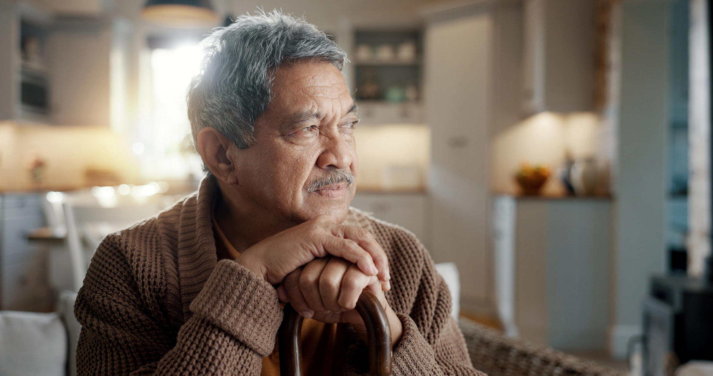 Sad Senior, Lonely At Home