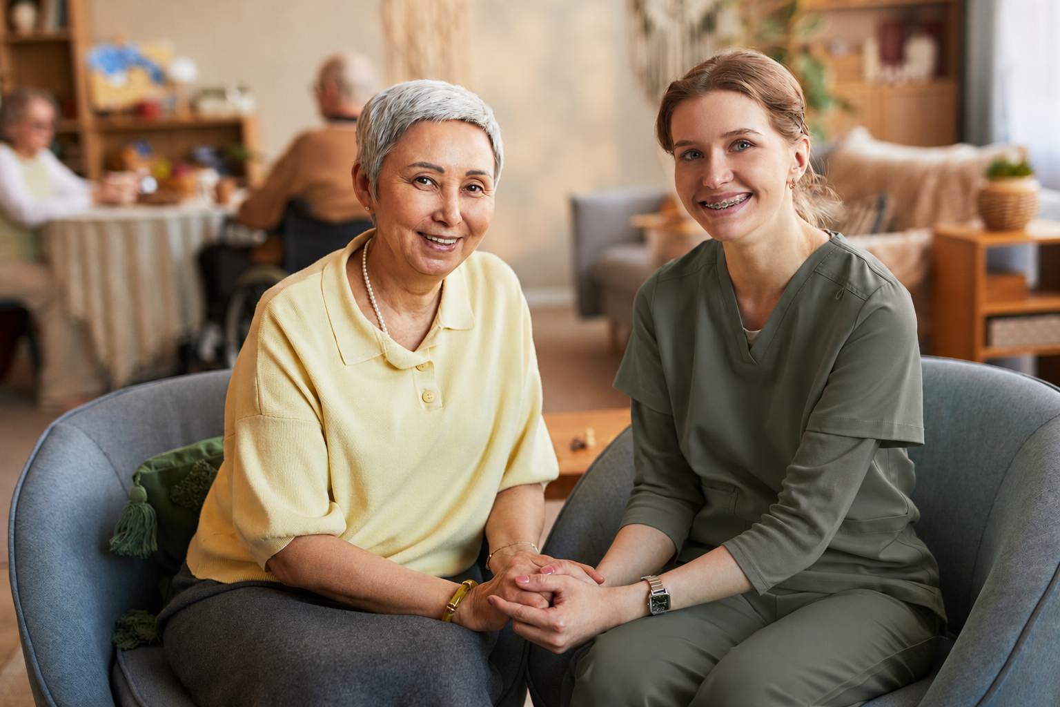 Trusted home care services Long Island, NY with a compassionate caregiver providing in-home care, companionship, housekeeping, and daily support to help seniors remain independent at home.